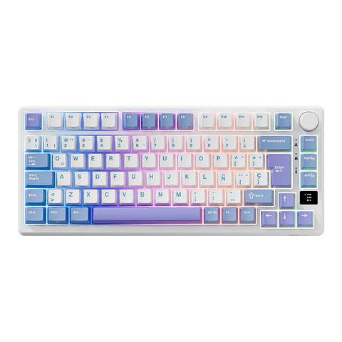 Teclado Mecanico Gamer RK Royal Kludge RK-M75 TarroMilk - SW Silver