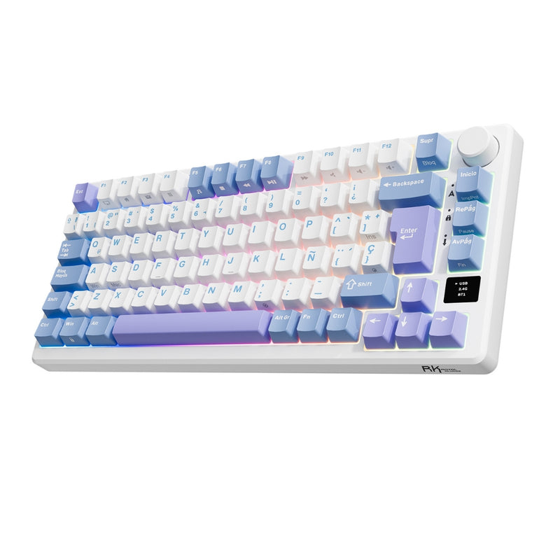 Teclado Mecanico Gamer RK Royal Kludge RK-M75 TarroMilk - SW Silver 4