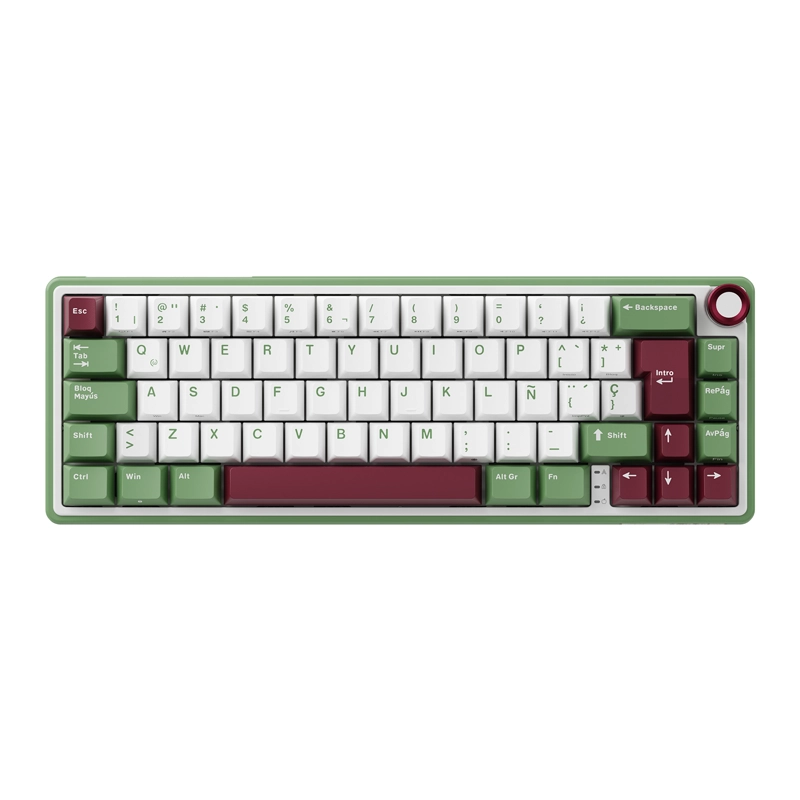 Teclado Mecánico Español Rk Royal Kludge R65 Green Chartreuse switch 1