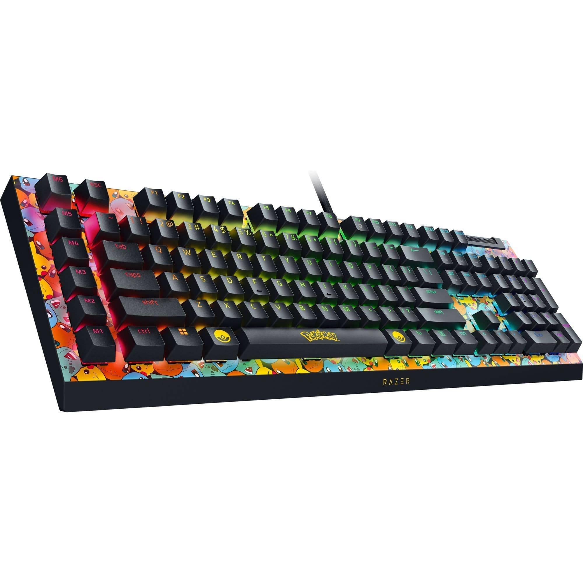 Teclado Gamer Razer Blackwidow V4 X Pokemon Starters Edition, Switch Green, Full Size, Inglés US 3