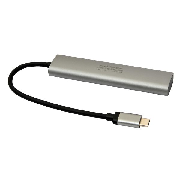 Hub Adaptador Tipo C 4 En 1,  4 Puertos Tipo-C Tecmaster 2