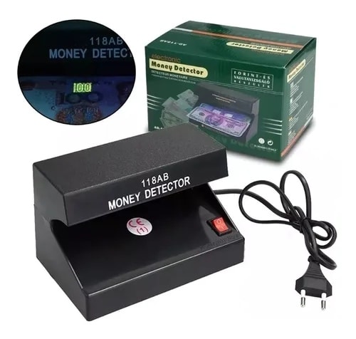 Detector De Billetes Falsos Dl‑01 Switch On/Off 4 W Ultravioleta 220 V 1
