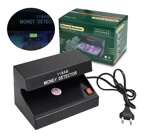 Detector De Billetes Falsos Dl‑01 Switch On/Off 4 W Ultravioleta 220 V