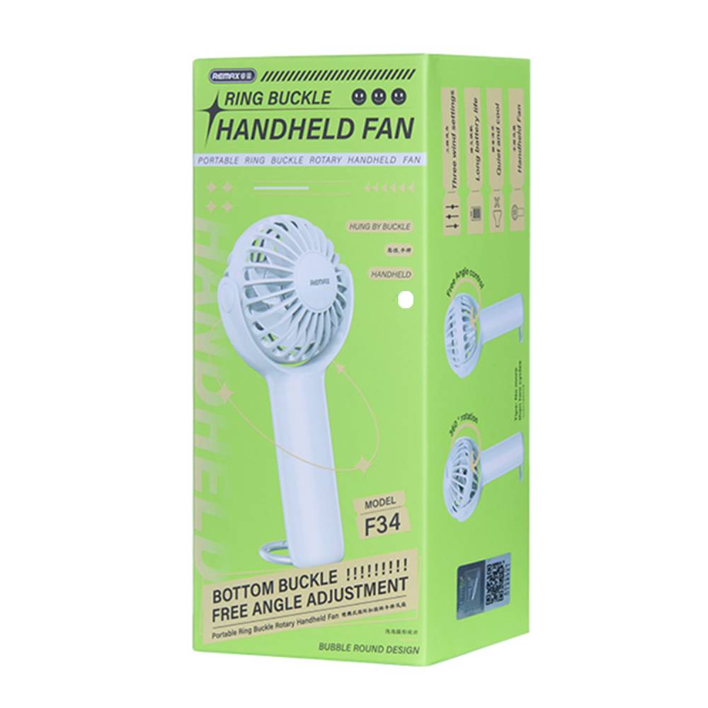 Ventilador De Mano Mini Anillo F34 (Blanco) Remax Fan 2