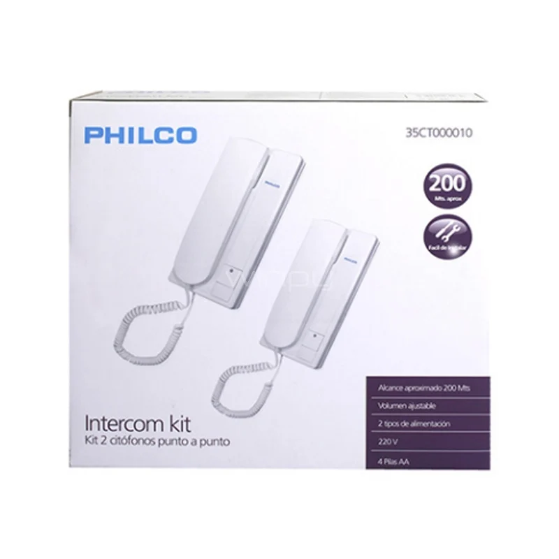 Kit Citófono Intercomunicador 35Ct000010 Philco 2