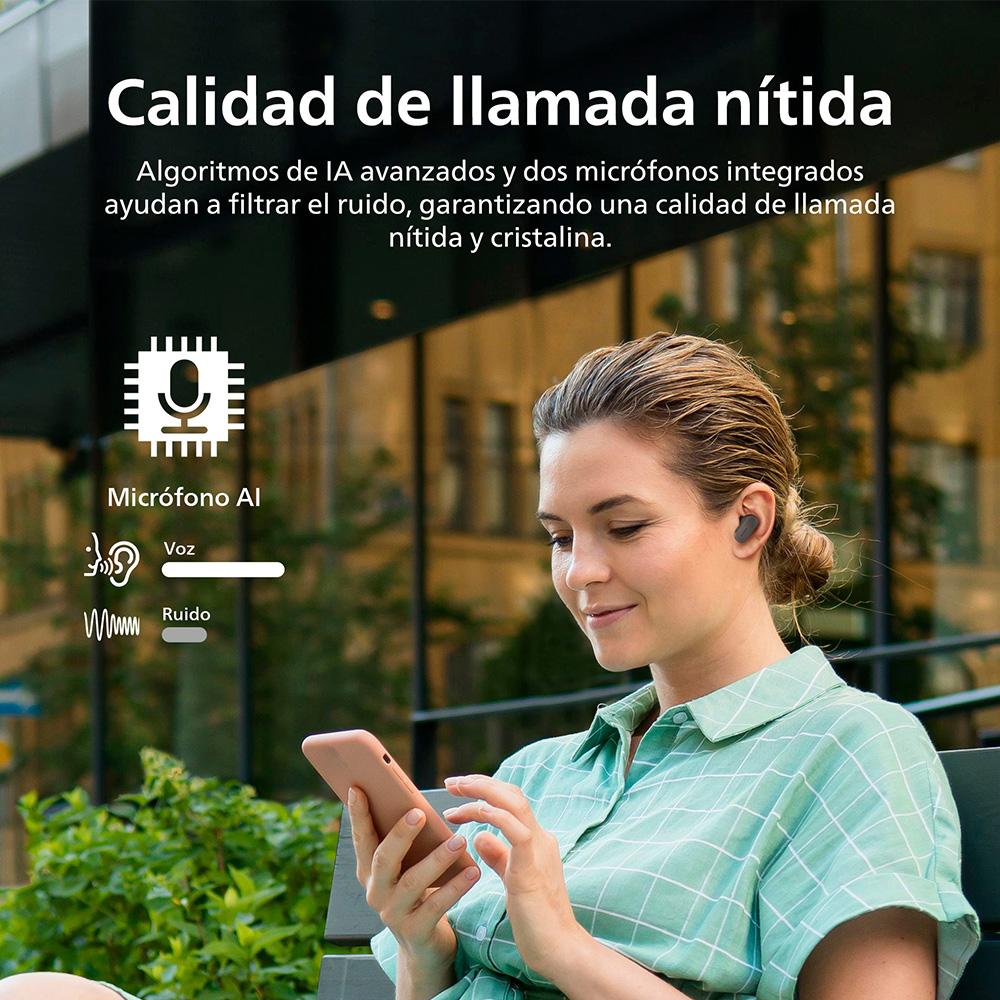  Audifono Bluetooth Tat3509Gy/00 Gris Philips 6