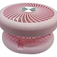 Ventilador Plegable Recargable Usb Portátil Rosado Tecnolab - Miniatura 5