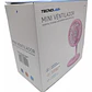 Ventilador Plegable Recargable Usb Portátil Rosado Tecnolab - Miniatura 6