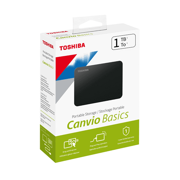 Disco Duro Externo Toshiba Canvio Basic 1Tb 2