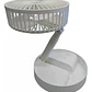 Ventilador Recargable Portátil Usb Plegable Blanco Tecnolab - Miniatura 3