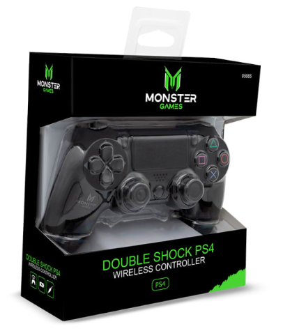Joystick Inalámbrico Double Shock  Playstation 4 Monster Games Black 3