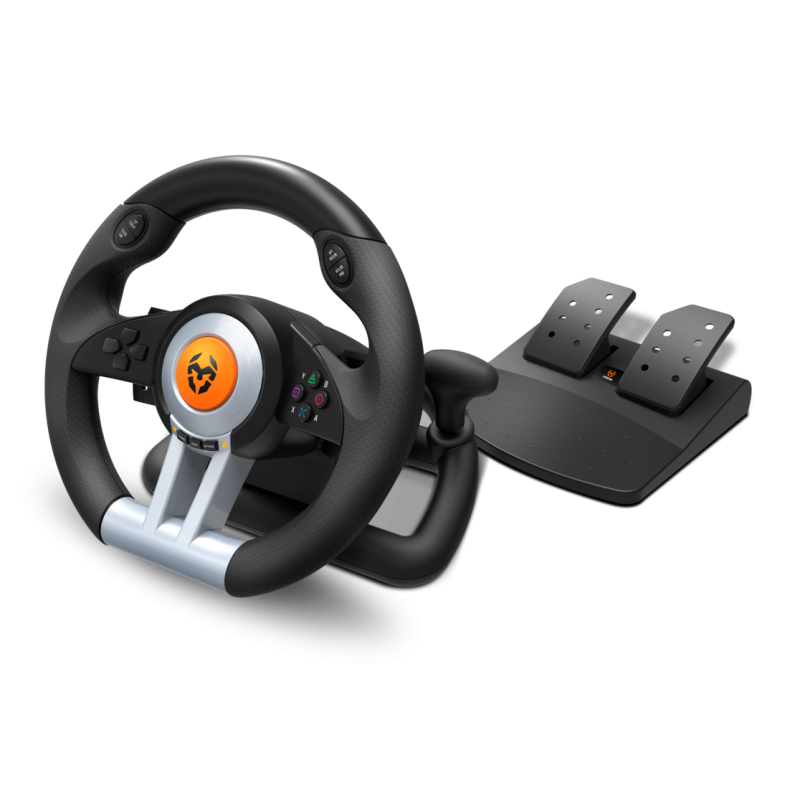 Volante + Pedales Krom K-Wheel Premium Ps4 Xbox One Pc 1