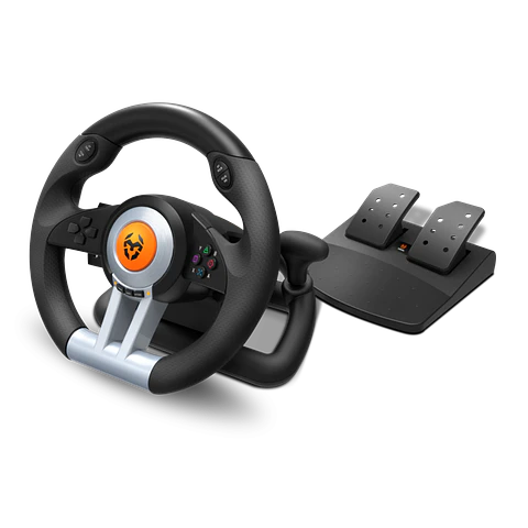Volante + Pedales Krom K-Wheel Premium Ps4 Xbox One Pc