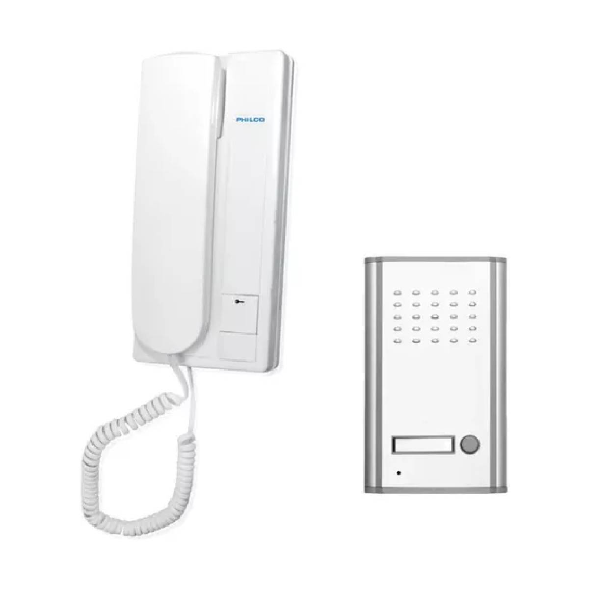 Kit Portero Eléctrico Con 1 Citófono Philco Pr-10 1