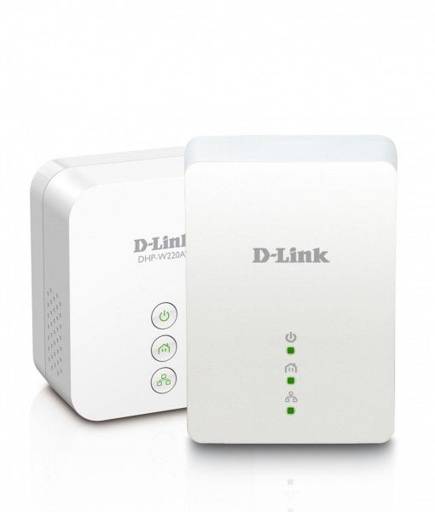 Kit Repetidor Inalámbrico D-Link Powerline-Dhp-W221Av, 200 Mbps, Blanco 1