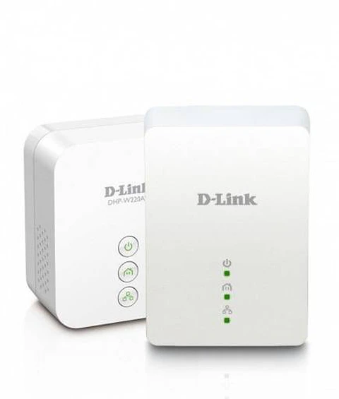 Kit Repetidor Inalámbrico D-Link Powerline-Dhp-W221Av, 200 Mbps, Blanco
