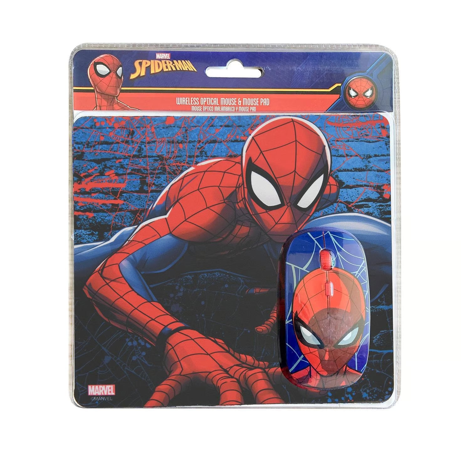 Kit Mouse Wireless + Mousepad Spiderman 2 3