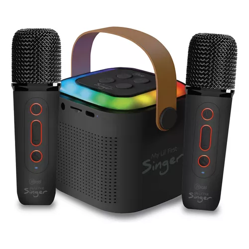 Karaoke My Lil First2 Singer Con Luz Rgb 2 Micrófonos Inalámbrico  1