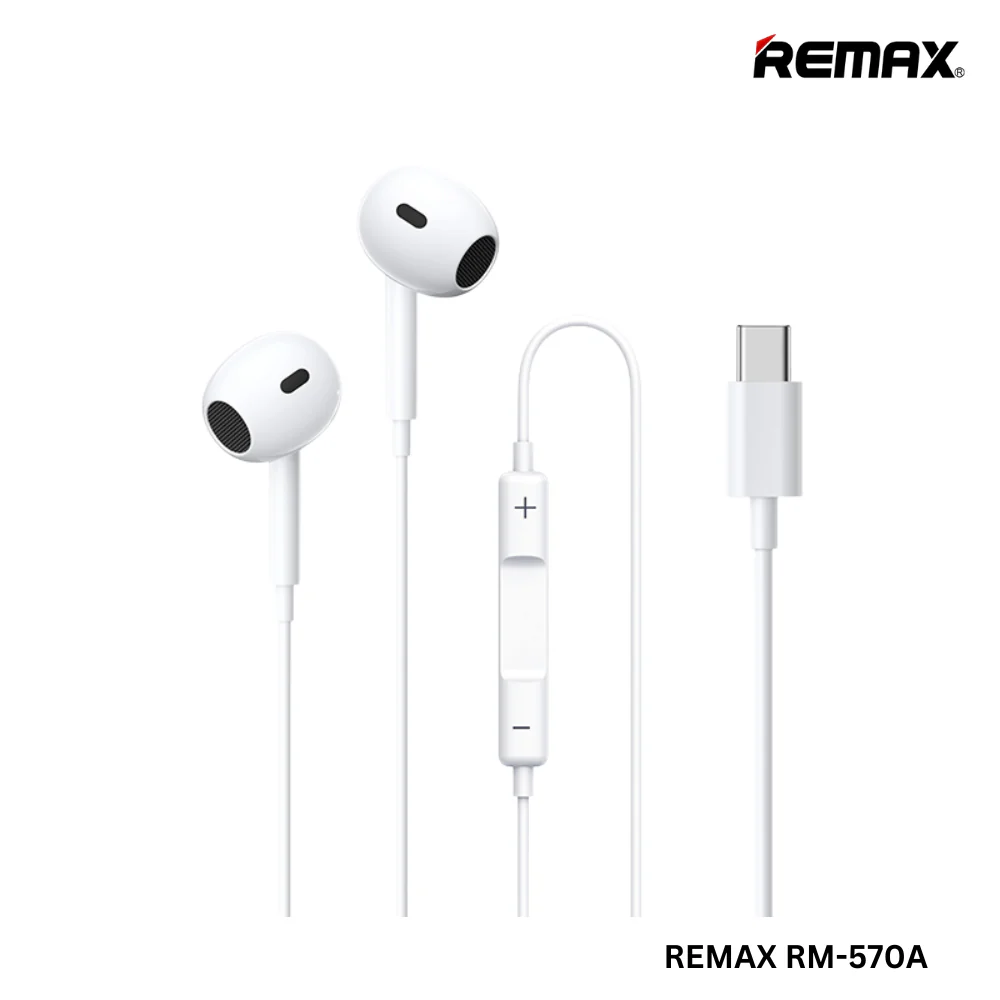  Auriculares Con Cable Tipo C Para Música Y Llamadas (1,2M) Rm-570A Remax 1