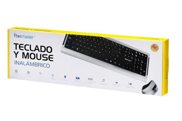 Kit Teclado + Mouse Inalámbrico Tm-Cmt-Ld100 Tecmaster 3
