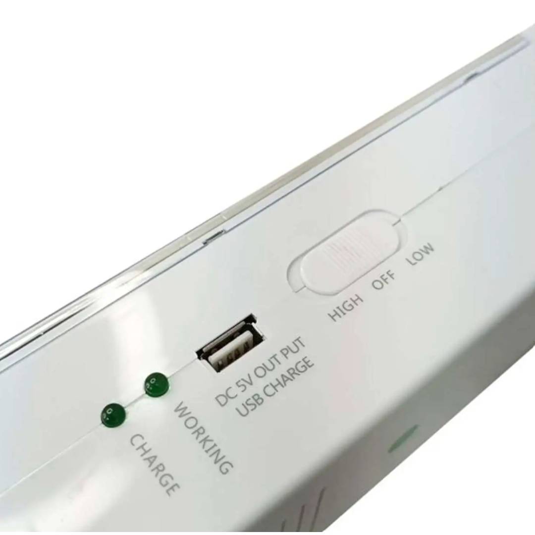 Lampara De Emergencia Con 160 Led Recargarle Tl349 Tecnolab 3