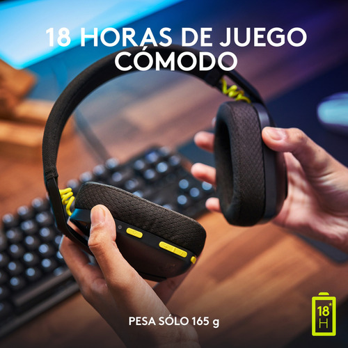 Audífonos Inalámbricos Logitech G435 Lightspeed Negro 6