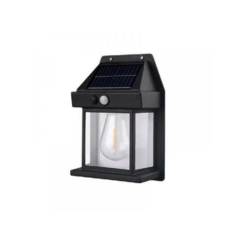 Lampara Farol Solar Exterior Led Con Sensor Bk-888 Cbk 
