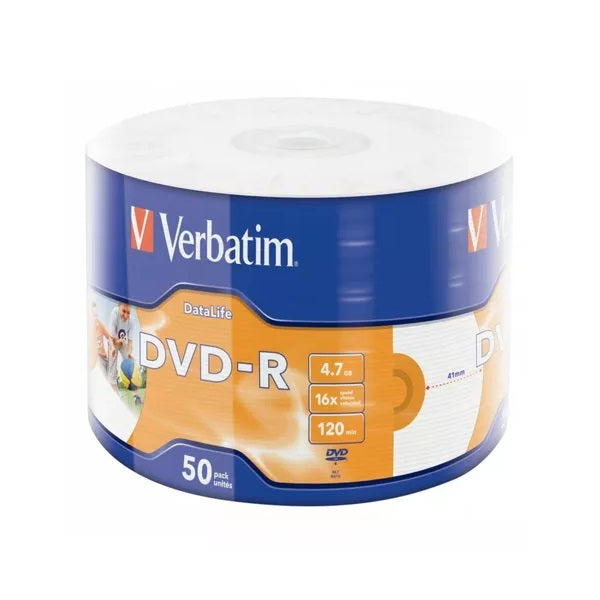 Dvd-R 4.7 Gb 16X Verbatim 50 Unidades Imprimible 1