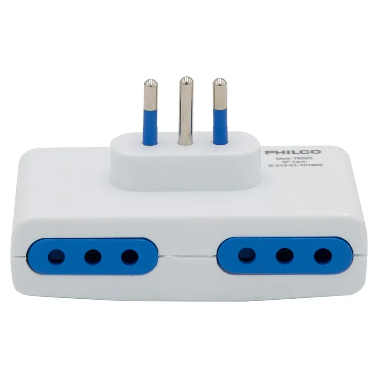 Enchufe Plano Cuádruple Philco 78520 2