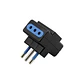 Enchufe Triple Philco Triple Plug Color Negro - Miniatura 2