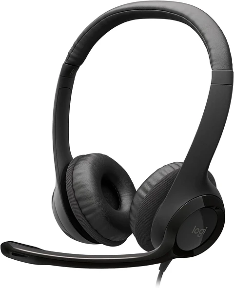 Audífonos Logitech H390 Balck Stereo C/N Microfono Usb
