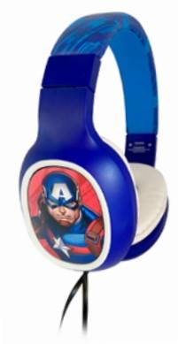 Audífonos Juveniles Disney Capitán América Over-Ear Con Micrófono Wired 1