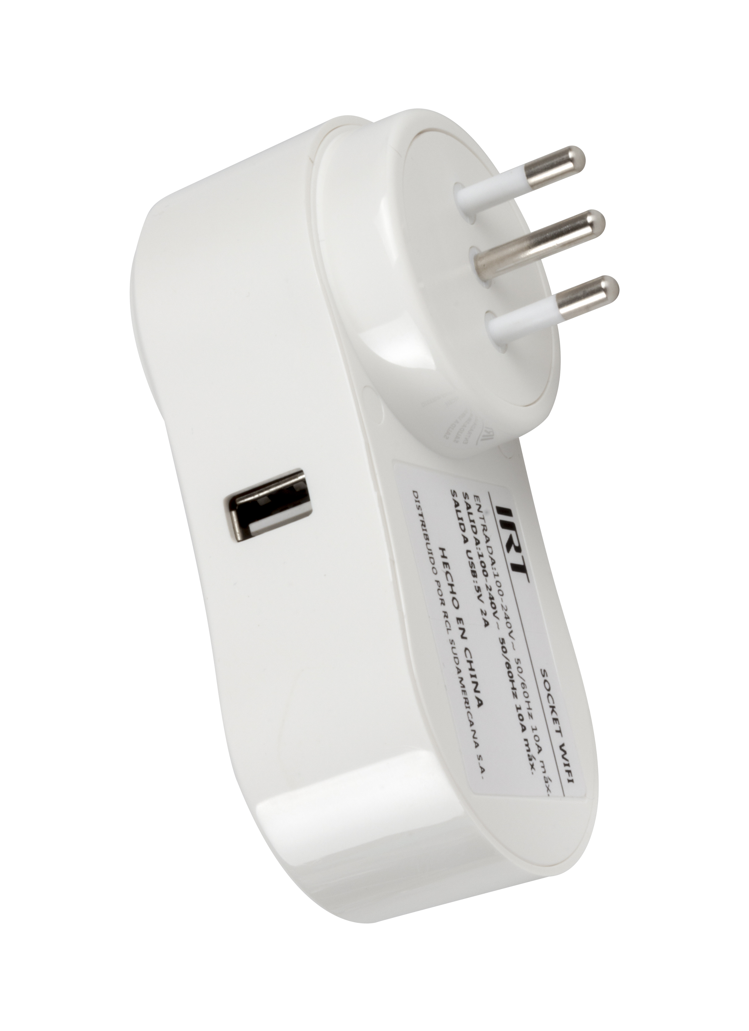 Enchufe Inteligente Con Usb 2.0 Socket Wifi Irt 3