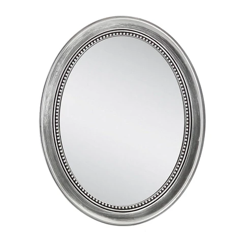 Espejo Decorativo Marco Envejecido Plateado 56X70Cm