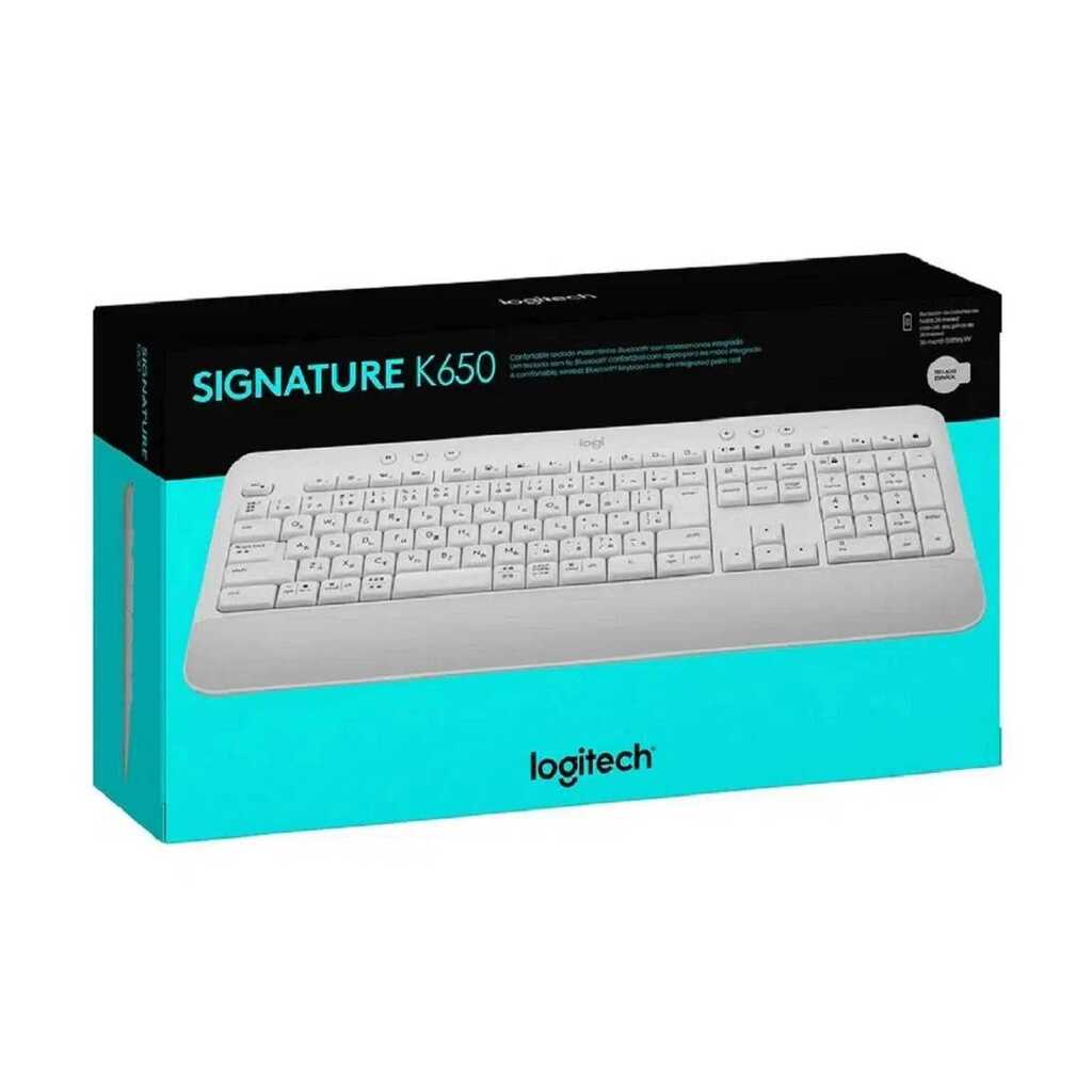 Teclado Wireless Bluetooth K650 Signature Logitech Blanco 2