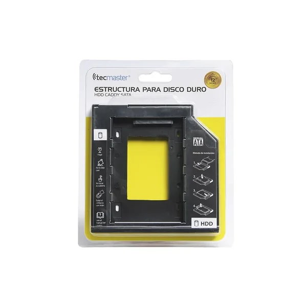 Adaptador Disco Duro 95 Mm Sata Ssd/Hdd Tecmaster 1