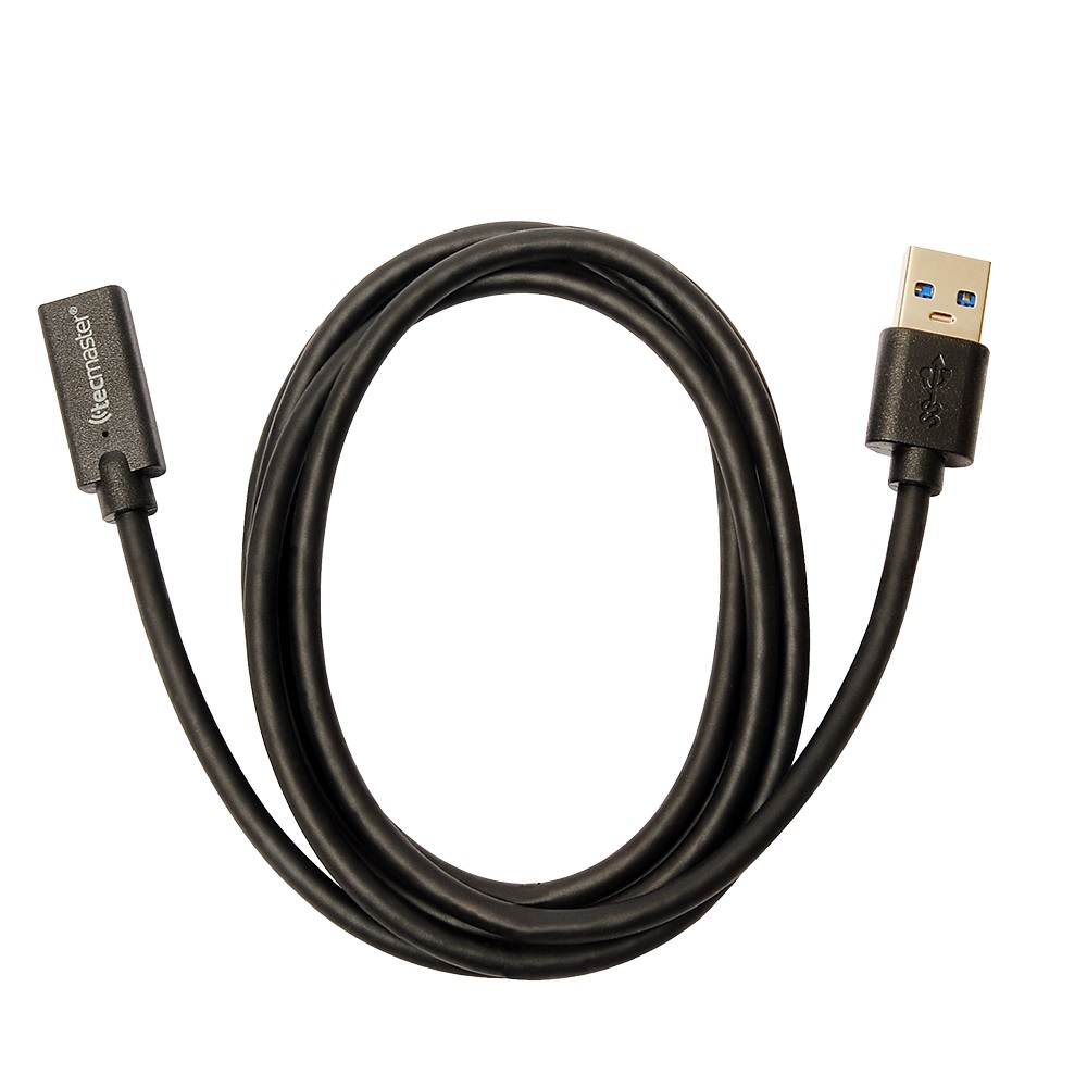 Tecmaster Cable Otg 1.5 Mtrs-Usb 3.0 Macho A Type-C Hembra-5Gbps, Negro 2