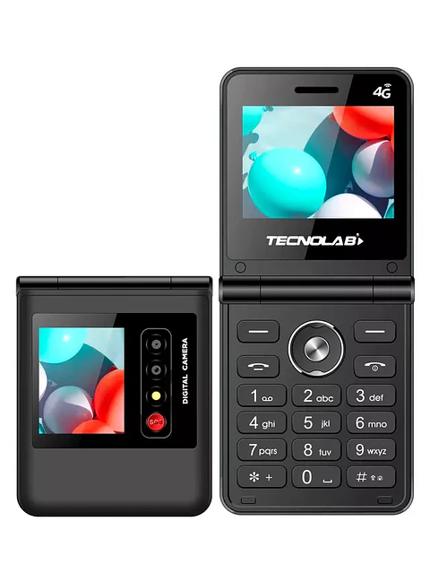 Teléfono Celular Adulto Mayor 4G Dual Sim Tipo Almeja Tl709 Negro