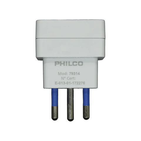 Adaptador Enchufe Con Protección Philco - Sello Sec