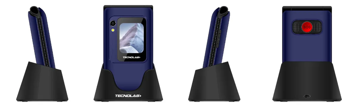 Teléfono Senior 4G 2.8/1.77 Dual Sim Tipo-C Tecnolab Tl705Bl   2