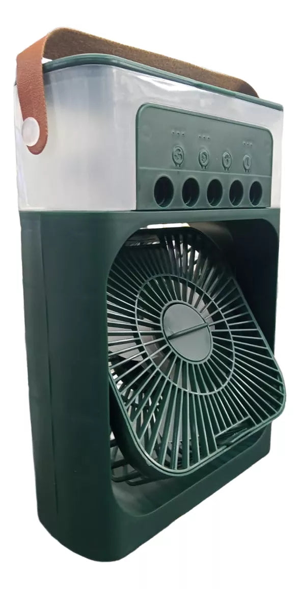 Mini Ventilador Usb De Escritorio Con Enfriador Verde Dg 3