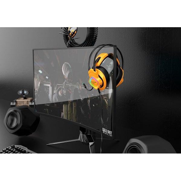 Audífono Gamer Moradi G200 Usb 7.1 Yellow 3