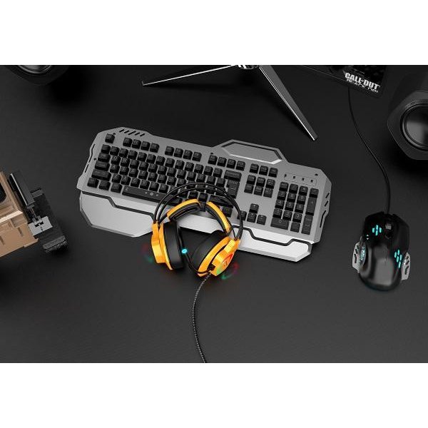 Audífono Gamer Moradi G200 Usb 7.1 Yellow 4