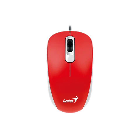 Mouse Alámbrico Dx110 Rojo Genius 