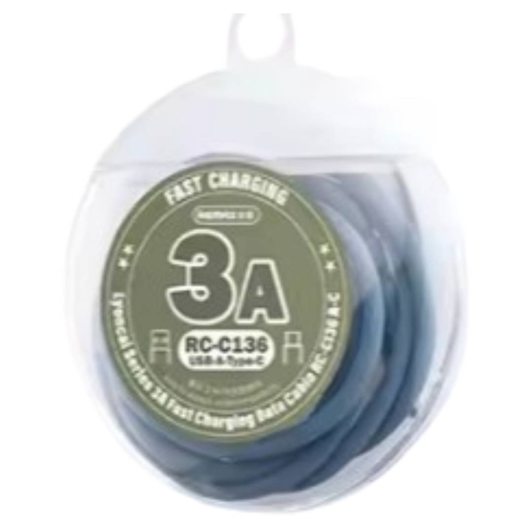 Cable Usb A Tipo/C Rc-C136 Blue Lyoncai Remax 2