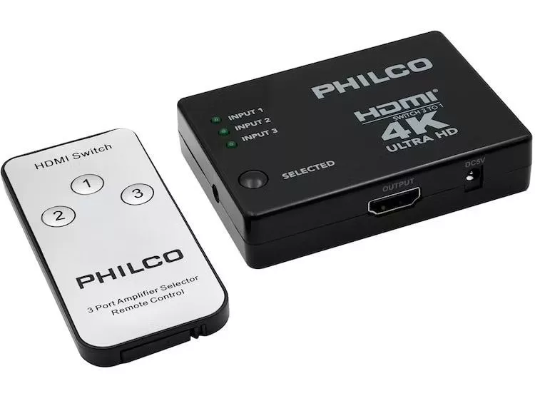 Switch Hdmi 3X1 4K Ultra Hd Con Control 2