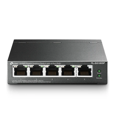 Switch Tp-Link Tl-Sg1005P De 5 Puertos