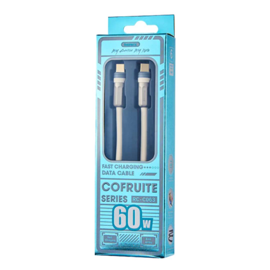 Cable Usb Tipo C A Tipo C 60W Cofruite Rc-C063 White Remax 2
