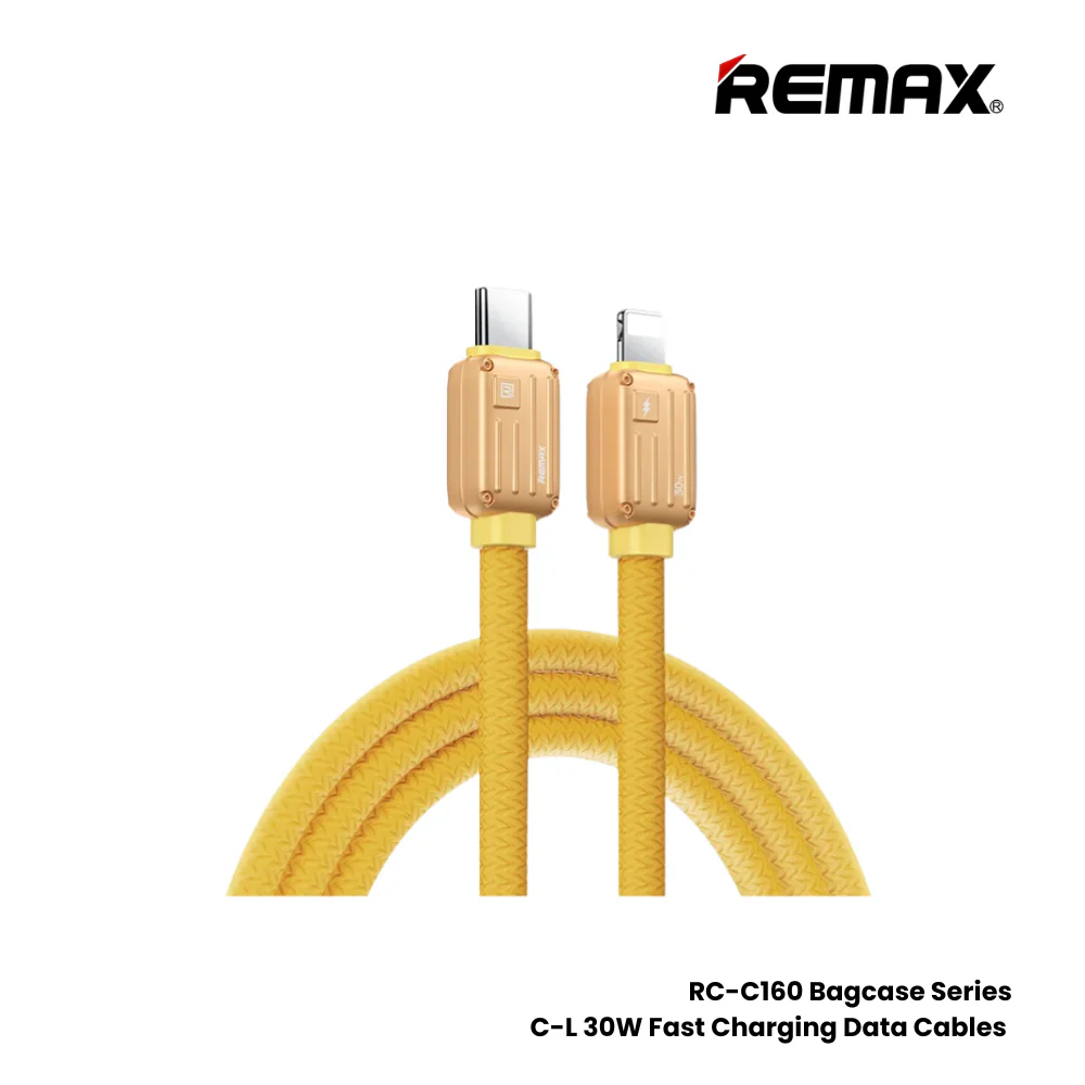Cable Usb Tipo/C A Lightning Rc-C160 30W Gold Bagcase Remax 1