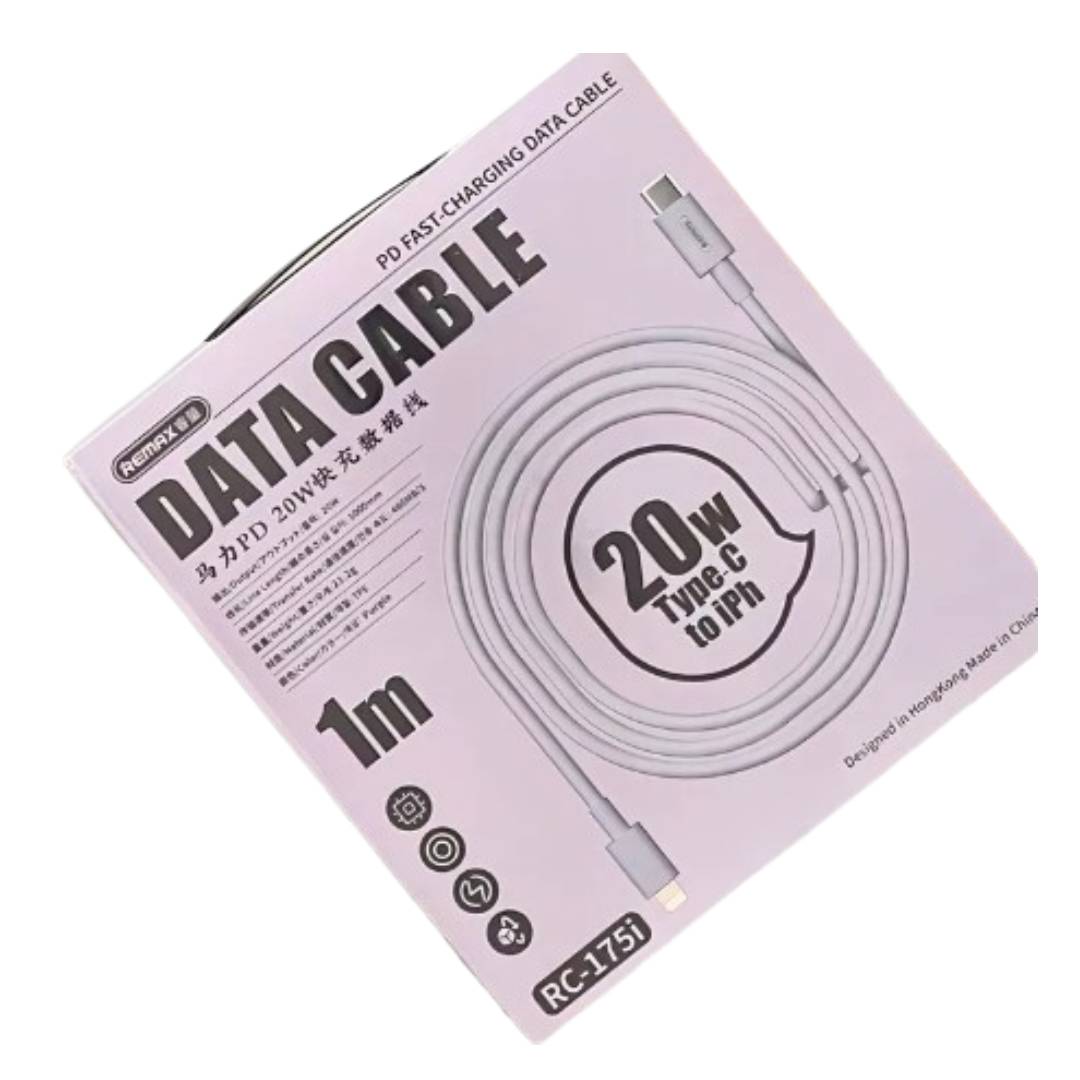 Cable Usb Tipo/C A Lightning 20W 1Mt Pink Rc-175I Remax  2